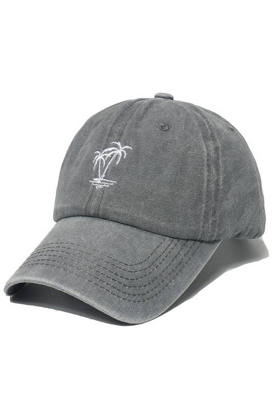 SOFT TOP BASEBALL CAP COCONUT TREE DESIGN CWAH0017