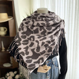 DOUBLE SIDED LEOPARD PRINT SCARF COZY WRAP_CWASC1465