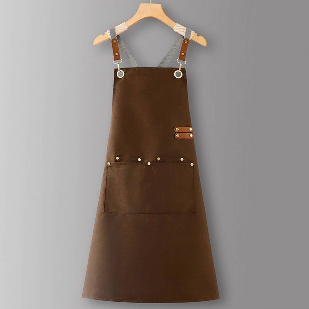 CUSTOM COTTON CANVAS KITCHEN APRON FOR WOMEN_CWMM6623