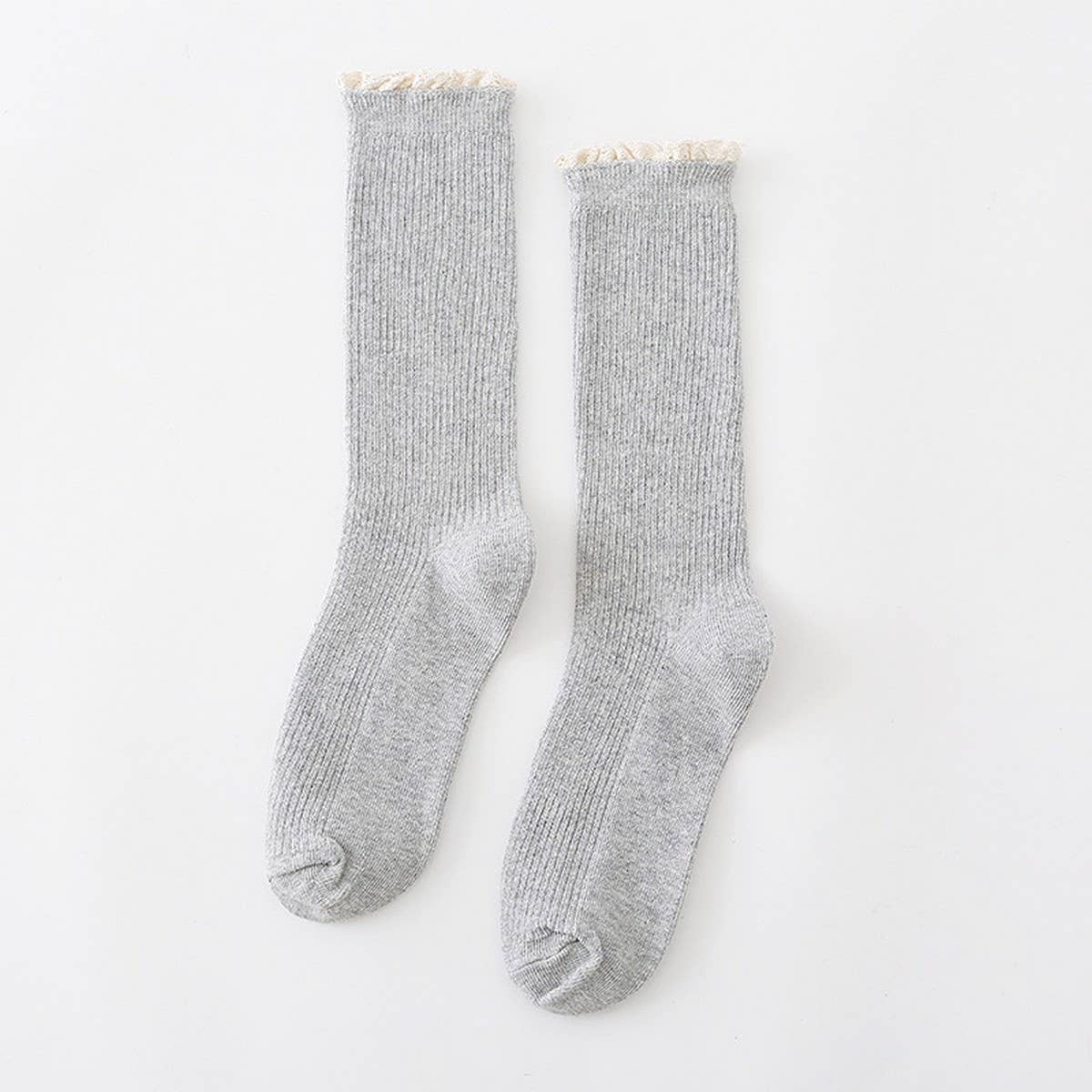 AUTUMN AND WINTER STRIPED LACE WOMENS SOCKS_CWMS0994