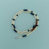 LONG CLASP PURSE WITH SINGLE BEAD CHAIN STRAP_CWMM5068