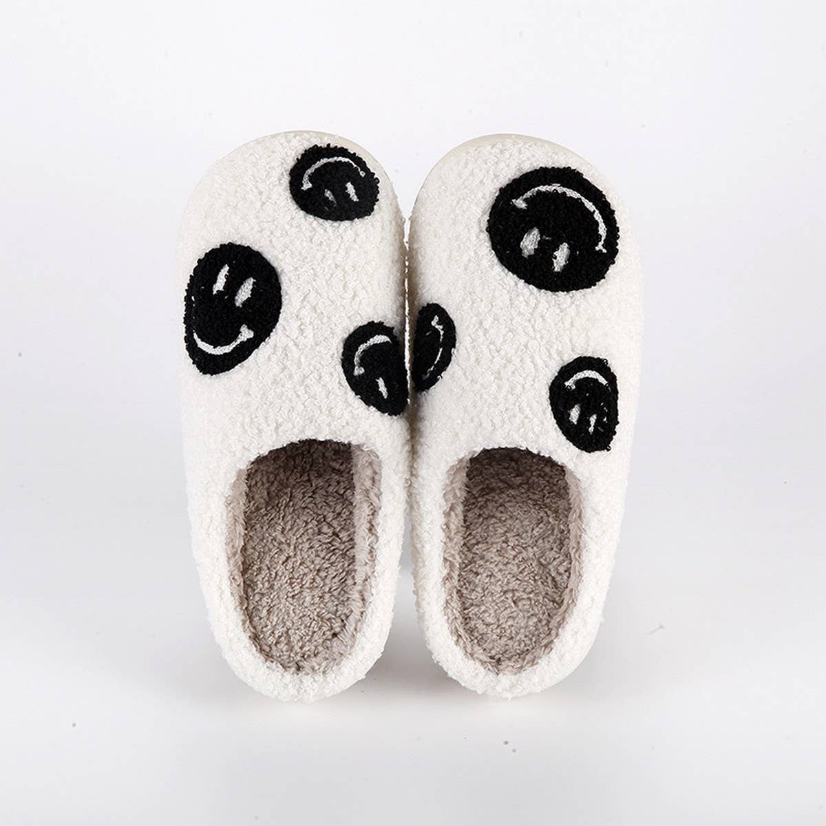 Smiling Face Pattern Winter Warm Cotton Slippers_Cwshs0461