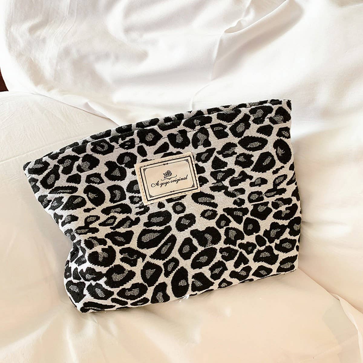 Leopard Print Makeup Bag Travel Toiletry Pouch_Cuab00648