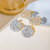 EXQUISITE STATEMENT THREAD SHAPED PEARL EARRINGS_CWAJE1884