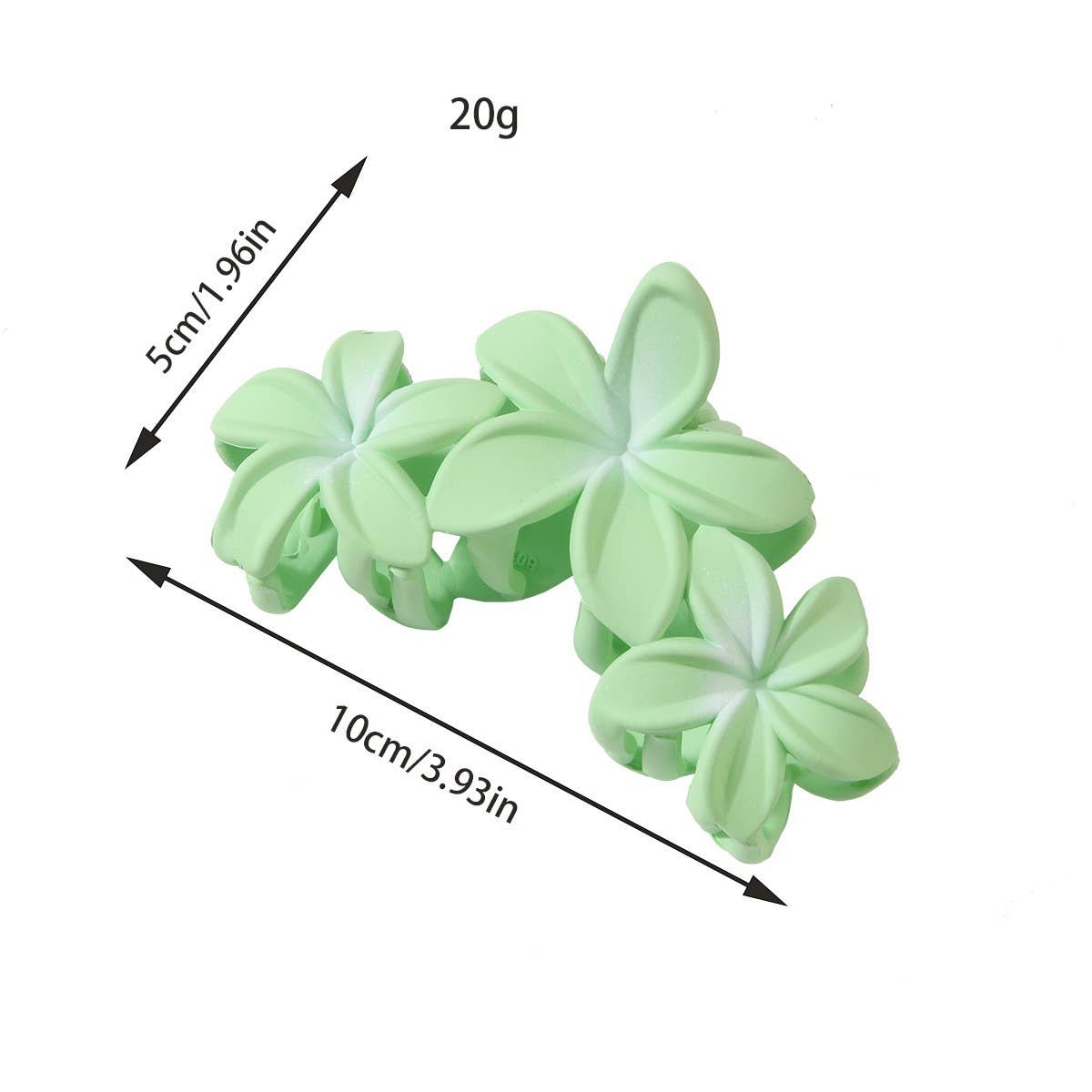 CANDY COLOR FLOWER HAIR CLAW EGG FLOWER SIDE CLIP_CWMM5007