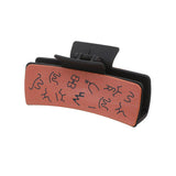 DENIM LEATHER WOMEN WESTERN HAIR CLAW CLIPS_CWASC1621