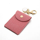 PU LEATHER WRISTLET WALLET KEYCHAIN_CWAB5005