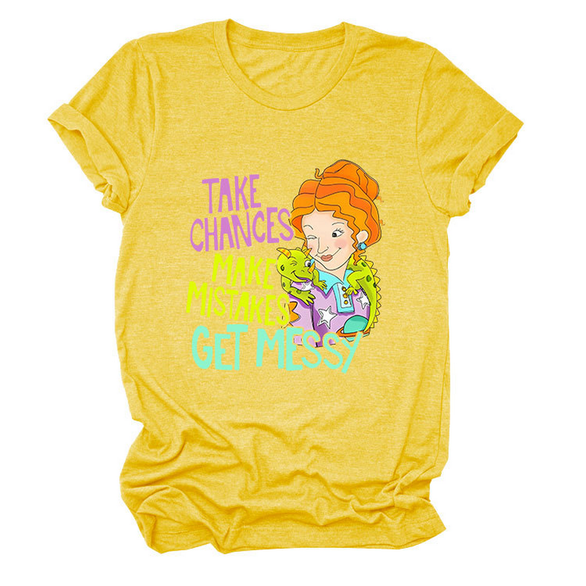 POSITIVE MESSAGE TEE TAKE CHANCES PRINT_CWTTS1484