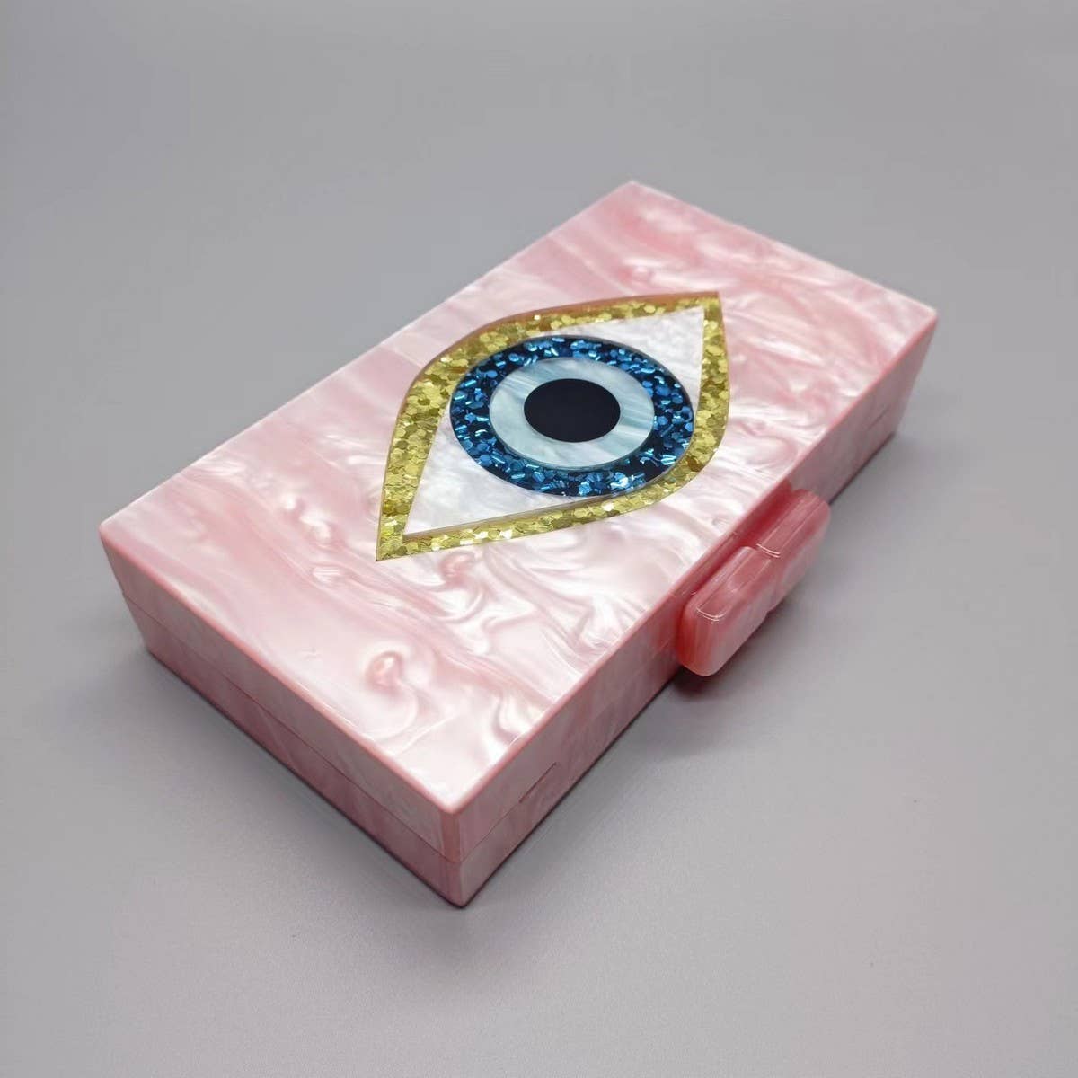 New Acrylic Eye Clutch Wedding Evening Chain Bag_Cwab5898