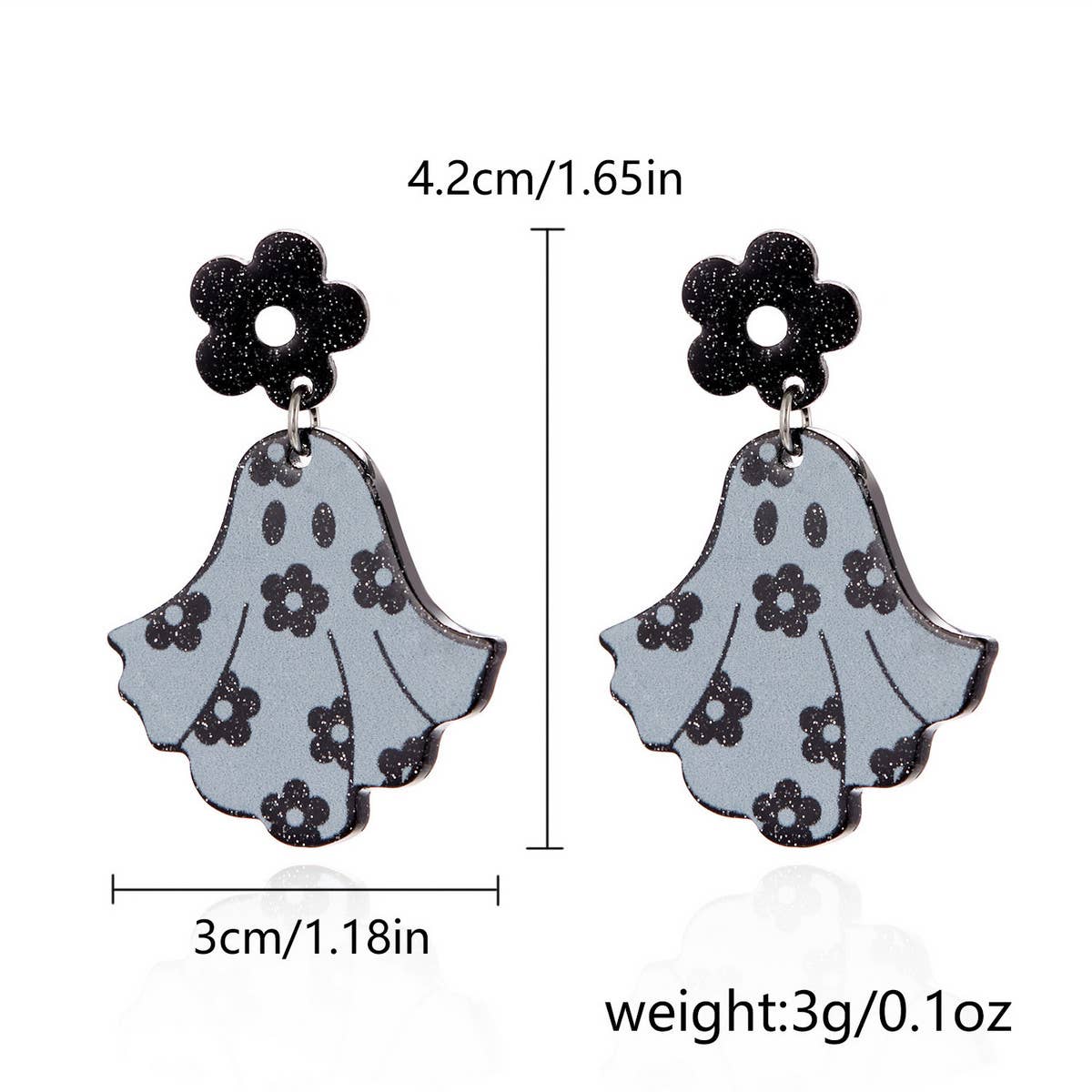 HALLOWEEN SKULL PRINT EARRINGS_CWAJE2447