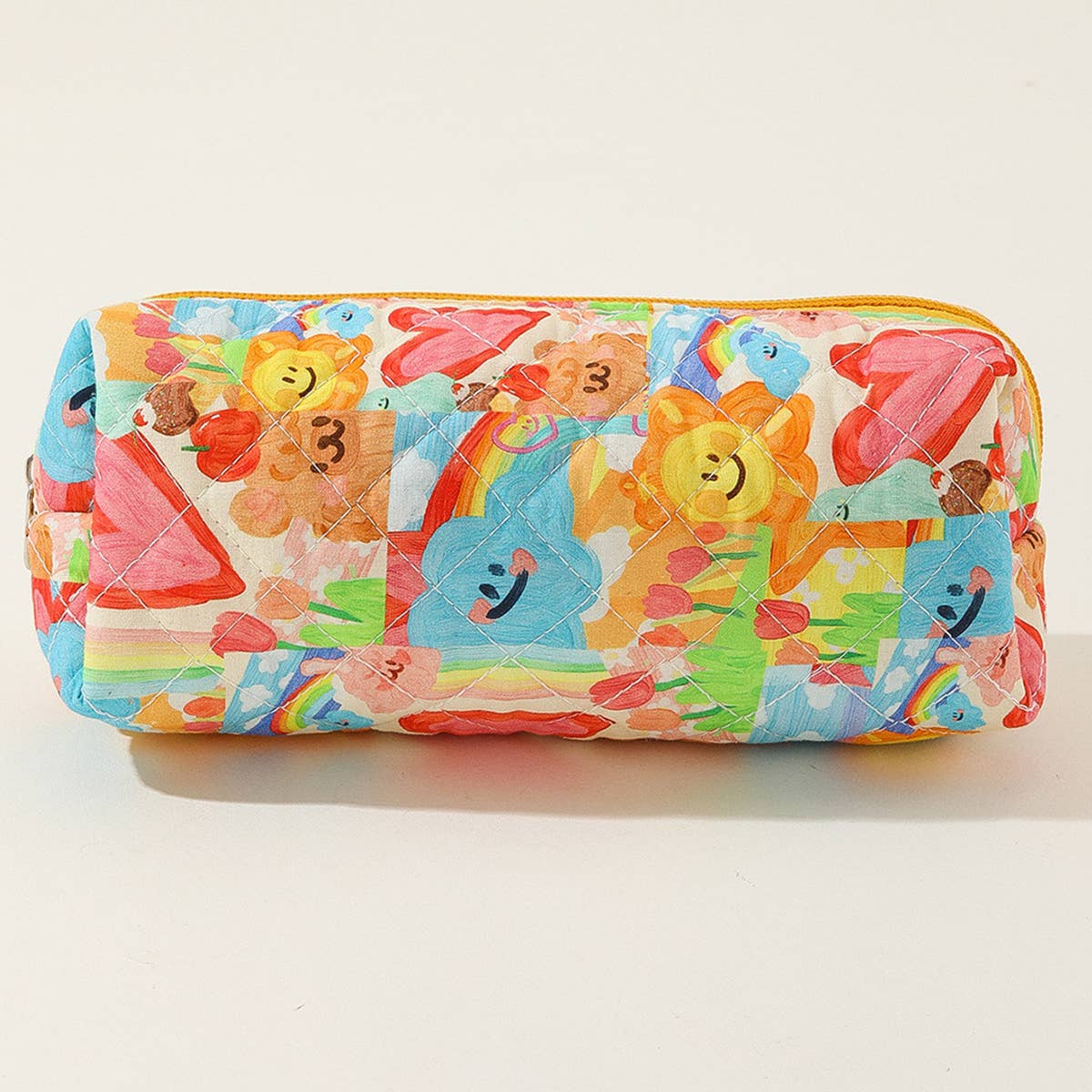 STRIPED POLKA DOT PORTABLE CUTE COSMETIC BAG_CWAB1043