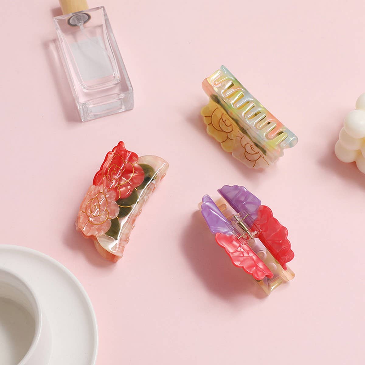 Vintage Lotus Mushroom Sweet Hair Clip_Cwasc1605