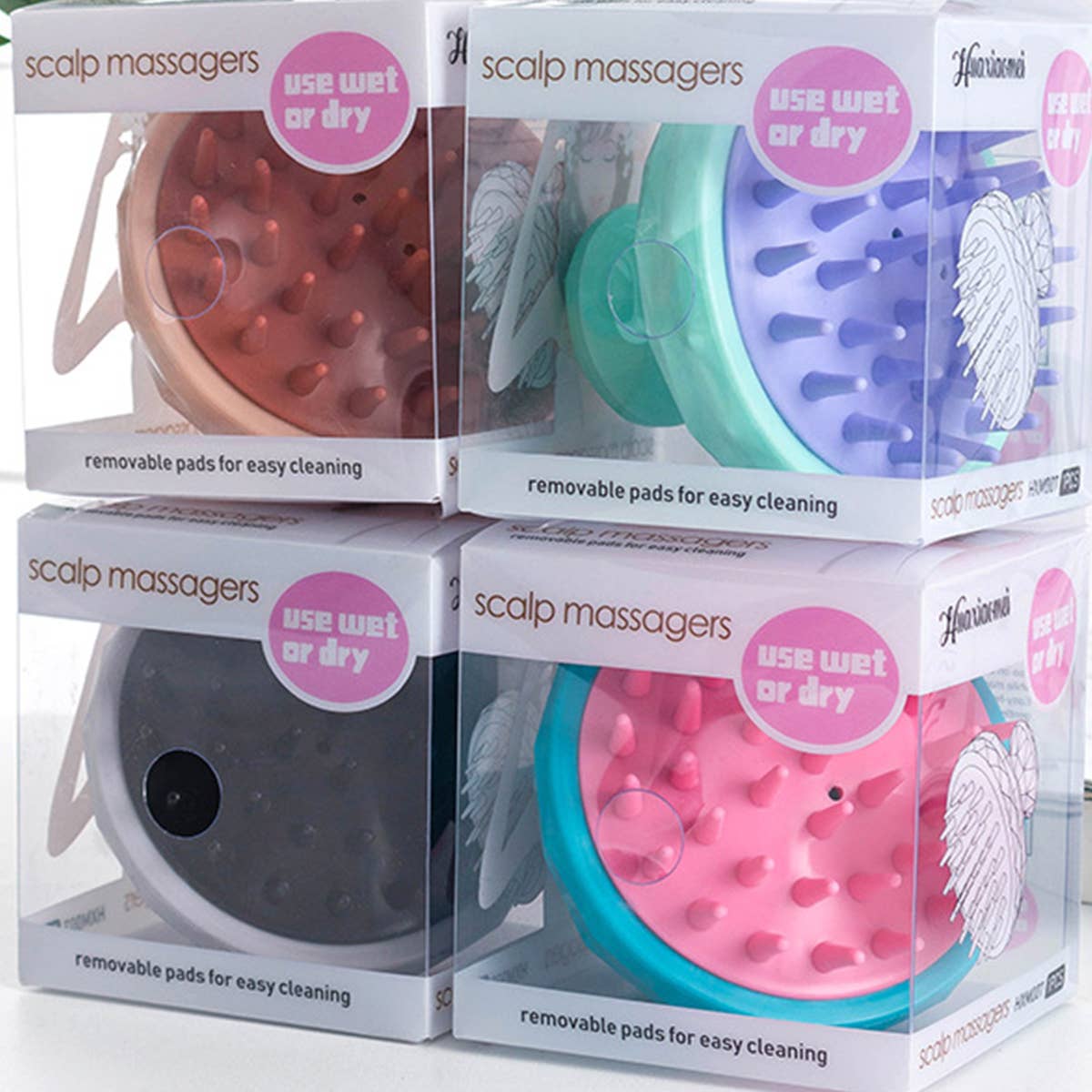 DIAMOND STYLE ADULT HEAD MASSAGE SHAMPOO BRUSH_CWMM0912