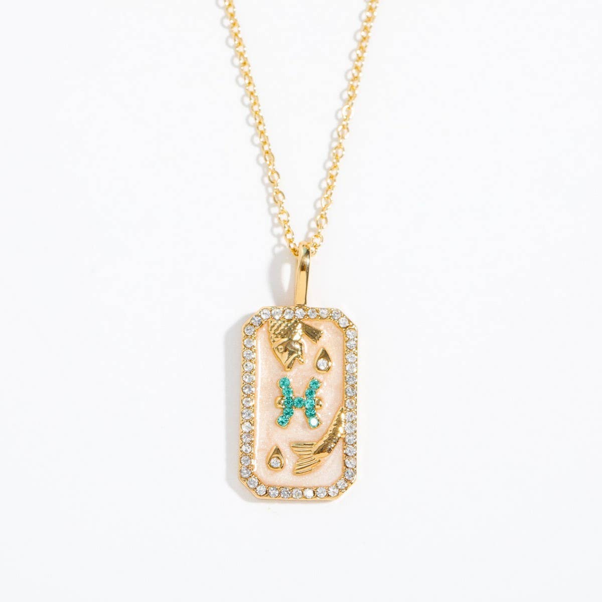 NEW CREATIVE 12 CONSTELLATIONS ZIRCON NECKLACE_CWMM3747