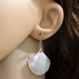 NEW FAN SHAPE NATURAL WHITE SHELL EARRINGS_CWMM4277