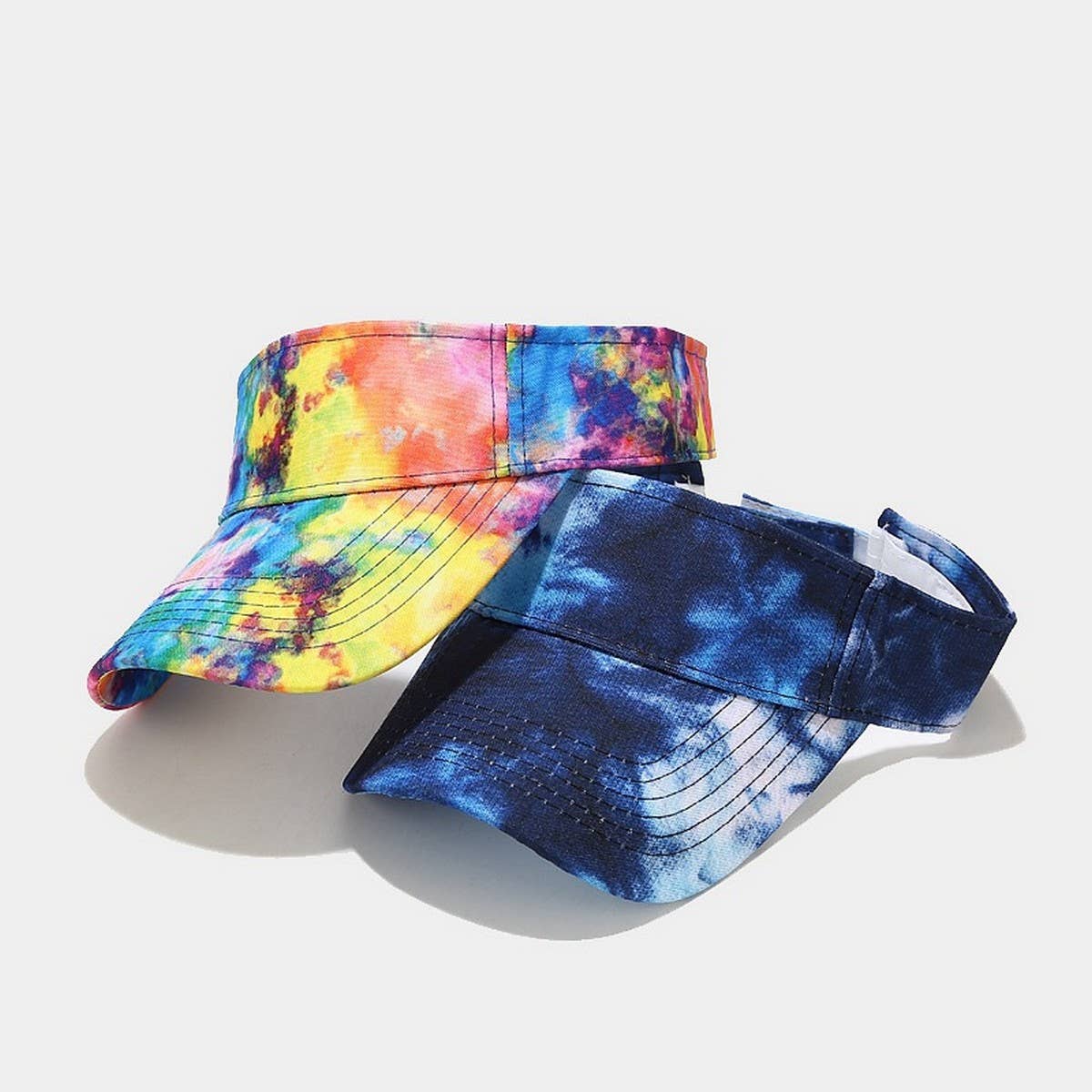 Tie-Dye Visor Hat Sunshade Cap For Spring/Summer_Cwah3296