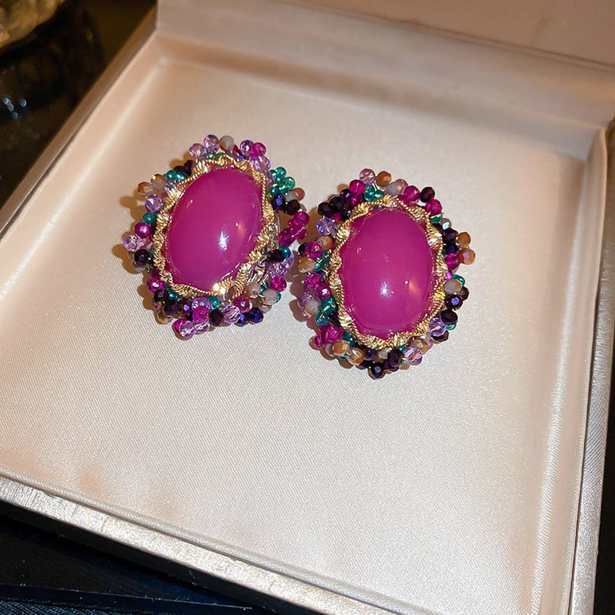 ELLIPTICAL FASHION RETRO EARRINGS_CWAJE2069