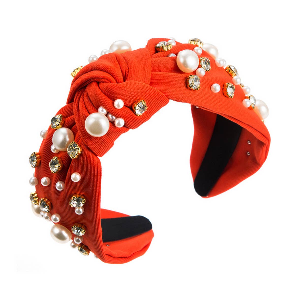 NEW FASHIONABLE WIDE BRIMMED PEARL HAIRBAND_CWAHA0813