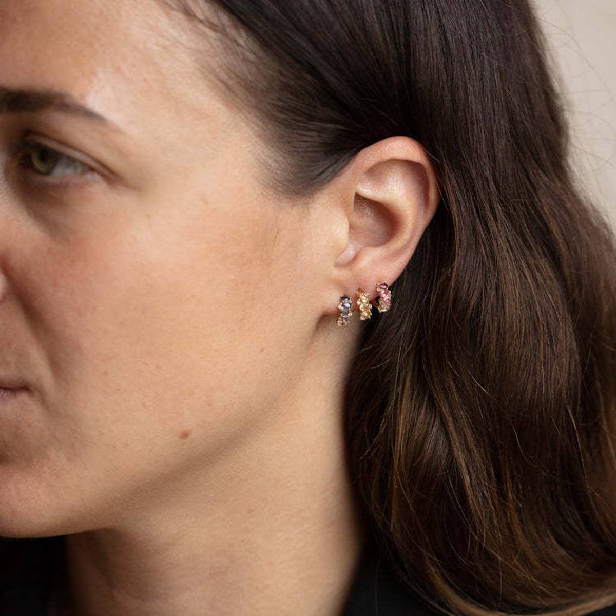 COLORFAST GRADIENT BIRTHSTONE STUD EARRINGS_CWAJE5105