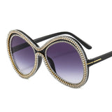 PEARL AND DIAMOND PERSONALIZED FASHION SUNGLASSES_CWASG0872