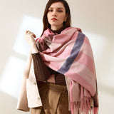 2025 FASHION PLAID TASSEL SCARF WINTER WARMTH_CWASC0185
