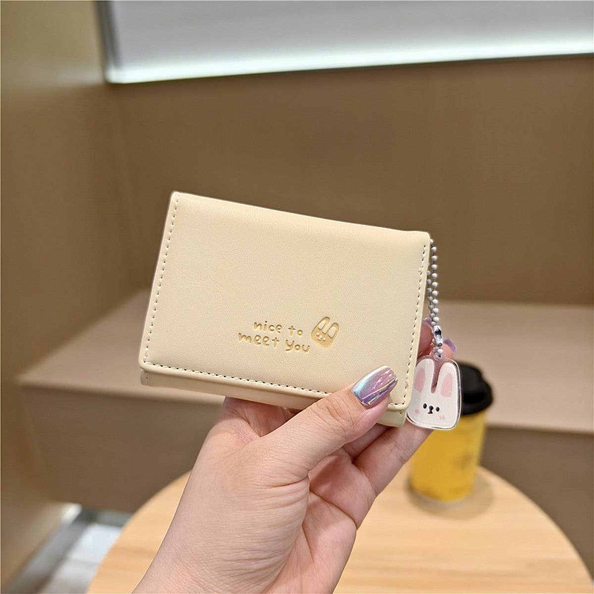 Cute Cartoon Pendant Mini Trifold Wallet_Cwab06195