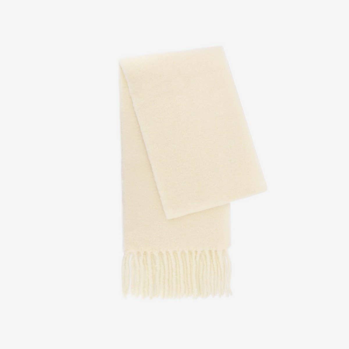 ICELAND BLUE WOOL SCARF LONG WINTER TASSEL WRAP_CWASC1097