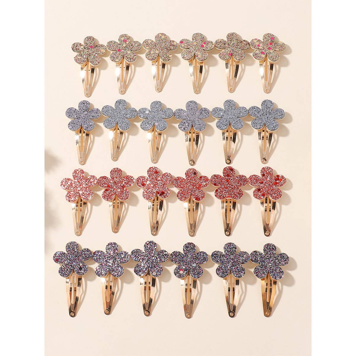 GLITTER FLOWER BB CLIP FOR KIDS BABY HAIRPIN_CWAHA6709
