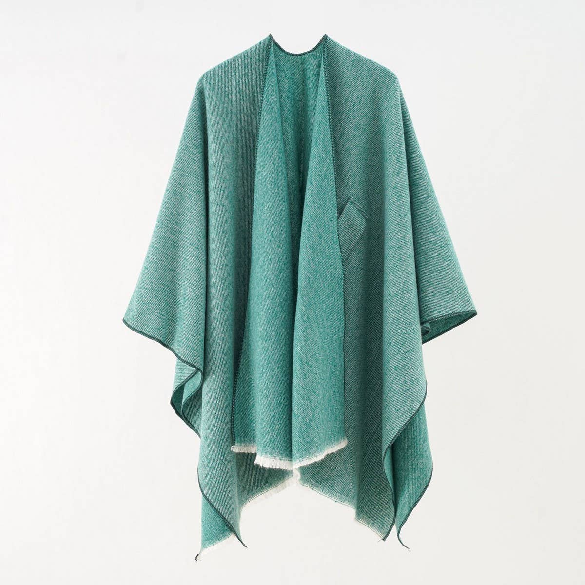 SOLID COLOR DESIGN SPLIT CASHMERE COLOR SHAWL_CWMM2081