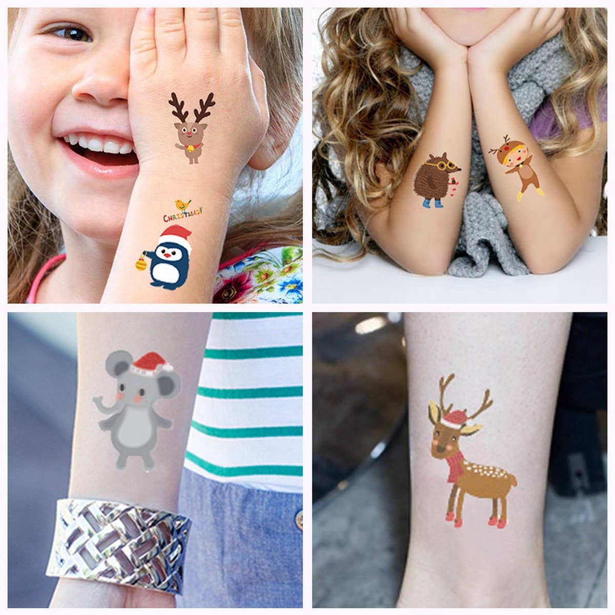 KIDS CHRISTMAS CANDLE TATTOOS FOR HOLIDAY PARTY_CWMM8261
