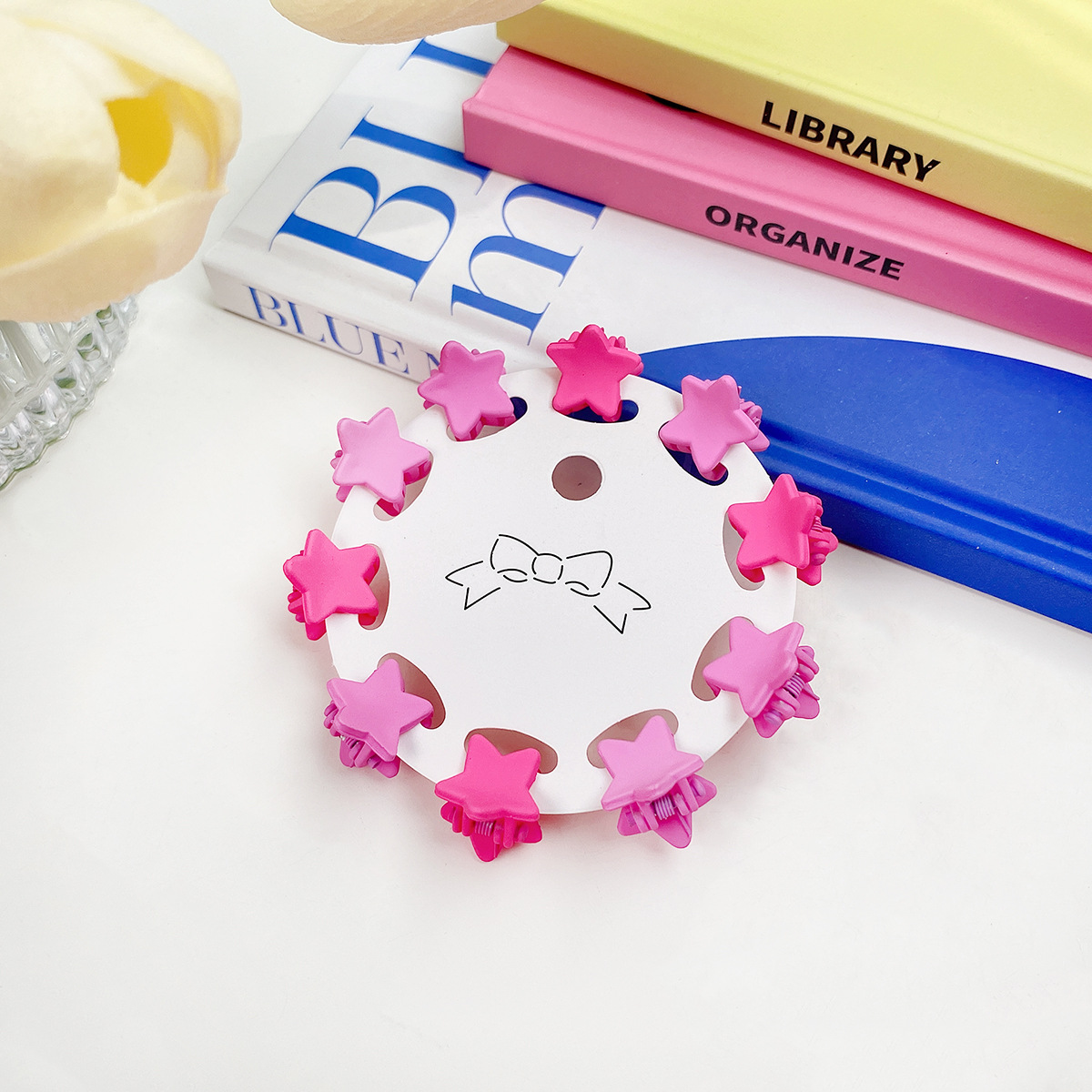 10PCS MINI HAIR CLAW SET CANDY COLOR CUTE CLIPS_CWAHA0716