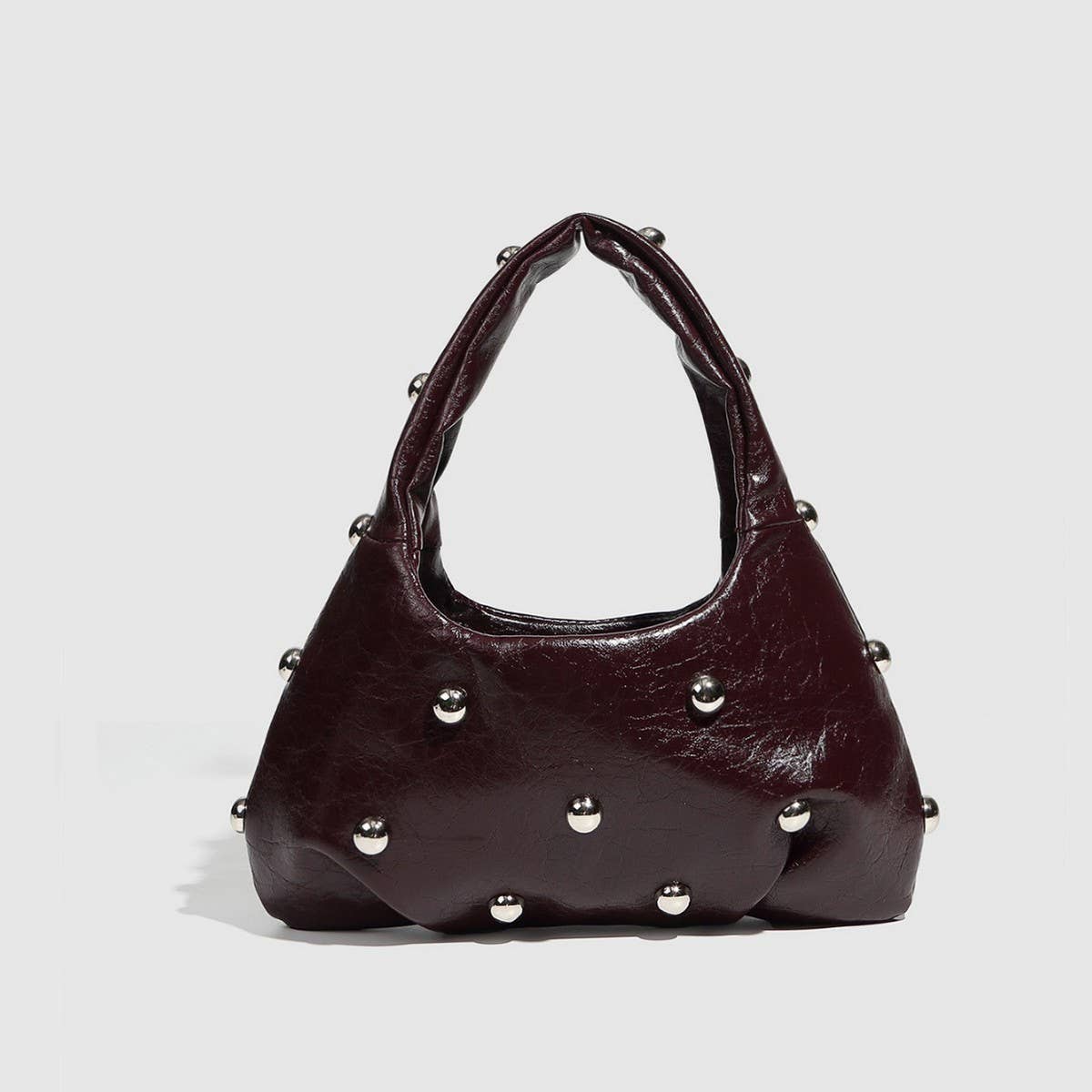 MUSHROOM STUD PUNK SHOULDER BAG FOR WOMEN_CWAB5678
