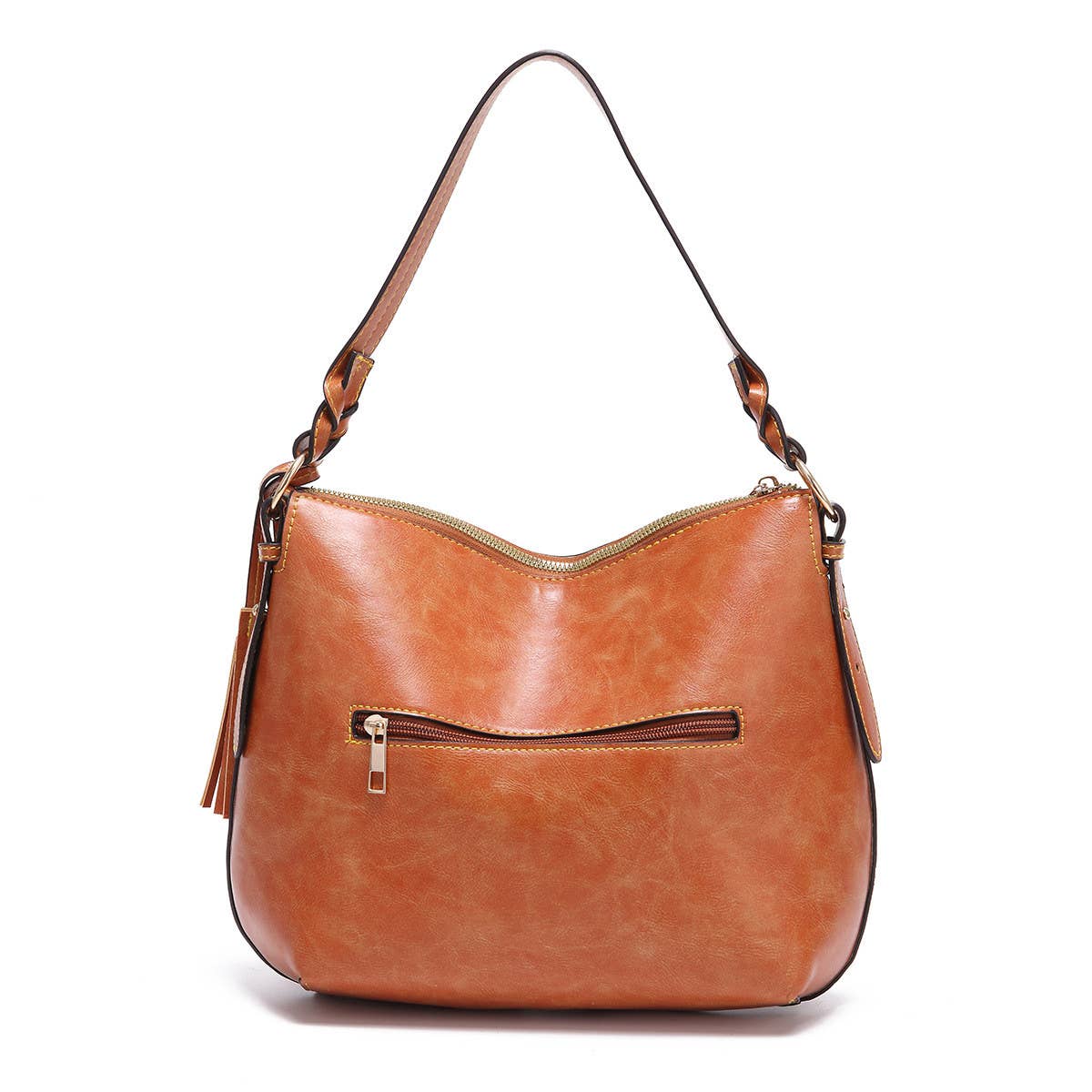 Fashion Retro Waxed Soft Pu Leather Handbag_Cwab2598