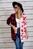 Valentines Day Long Cardigan Love Sweater