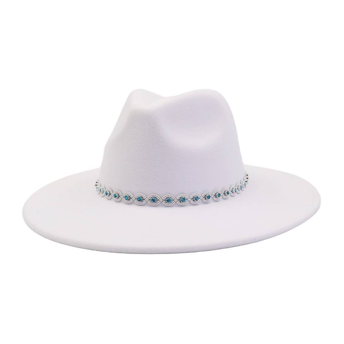 ETHNIC STYLE WOOL BLEND FEDORA HAT MEN WOMEN_CWAH04388