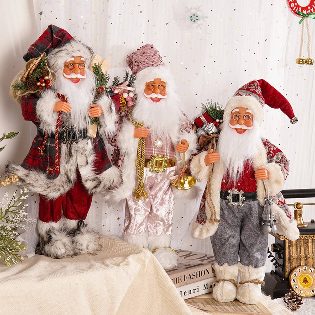 CHRISTMAS BACKPACK STANDING OLD MAN ORNAMENTS_CWMM2858