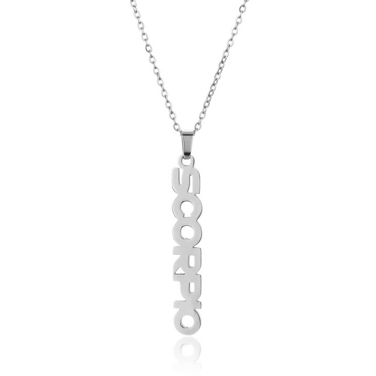 CLAVICLE CHAIN TWELVE ZODIAC TITANIUM NECKLACE_CWMM2717