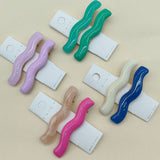 CANDY COLOR ACRYLIC WAVE HAIR CLIP SIDE BANG PIN_CWAHA1289