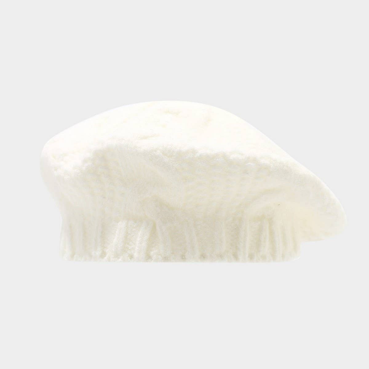 Women'S Thick Knit Beret Hat Winter Warm_Cwah04720