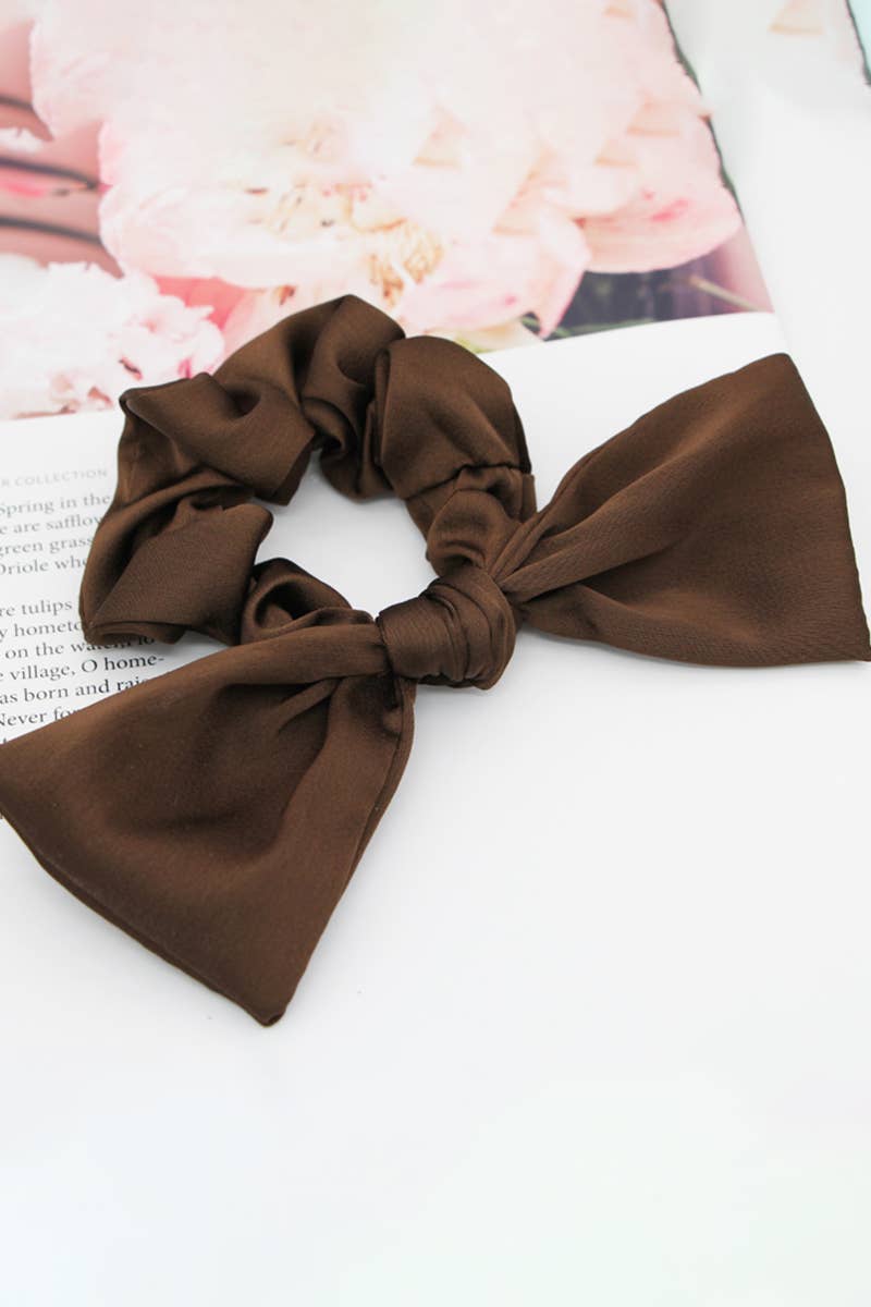 Vintage Bow Hair Ropes Scarf Scrunchies_Cwaha0139