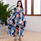 RAYON PRINTED OVERSIZED CAFTAN BEACH DRESS_CWMM6211