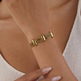 ELEGANT 18K GOLD LAYERED CHAIN BRACELET NO FADE_CWAJE4740