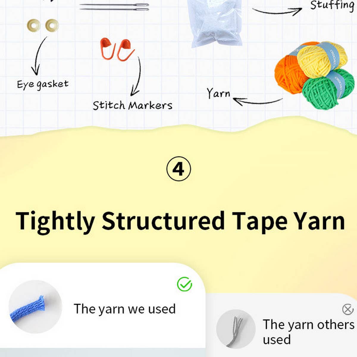 CROCHET MATERIAL BAG VEGETABLE SET_CWMM0839