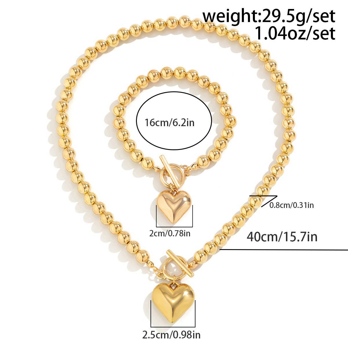 IMITATION PEARL HEART SHAPED PENDANT NECKLACE_CWAJE1166