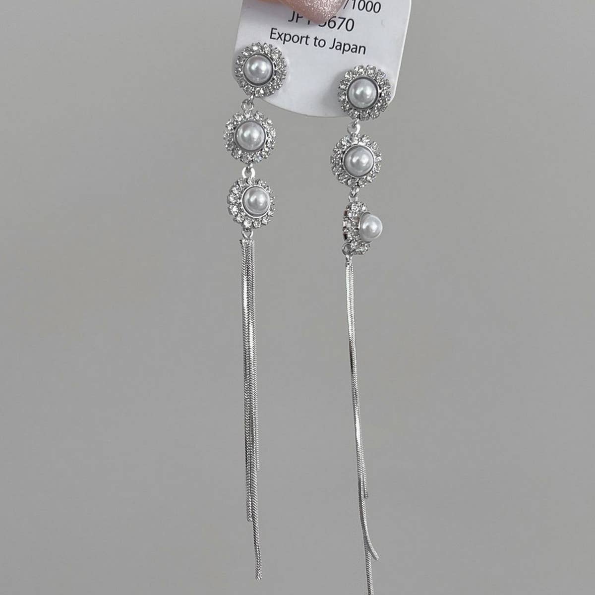 LIGHT LUXURY HIGH END PEARL TASSEL STUD EARRINGS_CWAJE1318