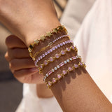 18K GOLD STAR BRACELET STAINLESS STEEL SHINE_CWAJE4666