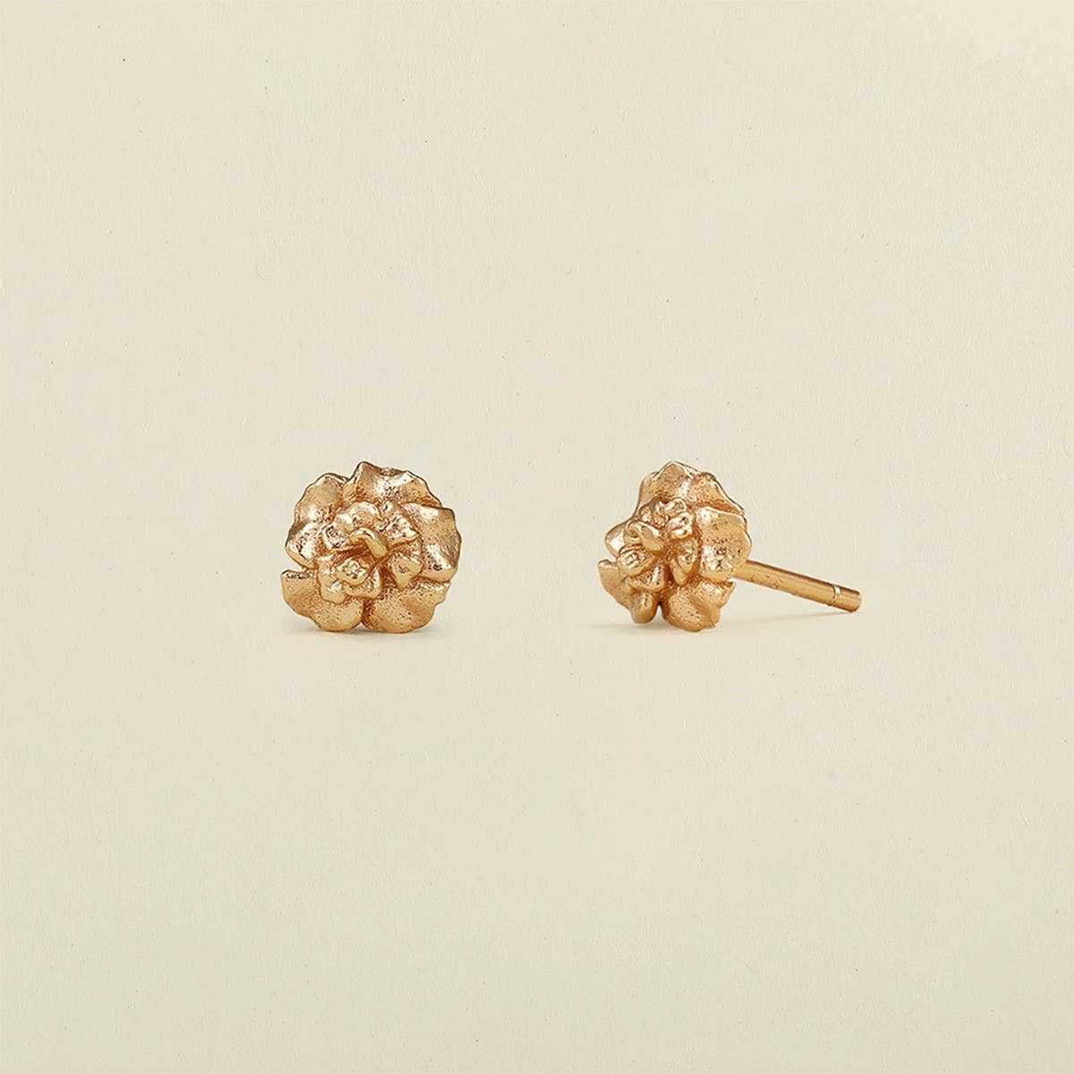 Vintage December Birth Flower Stud Earrings