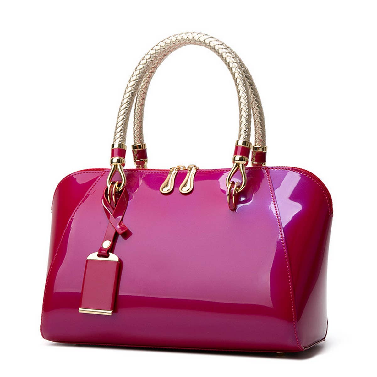 2024 PATENT LEATHER EVENING TOTE BAG_CWAB2636