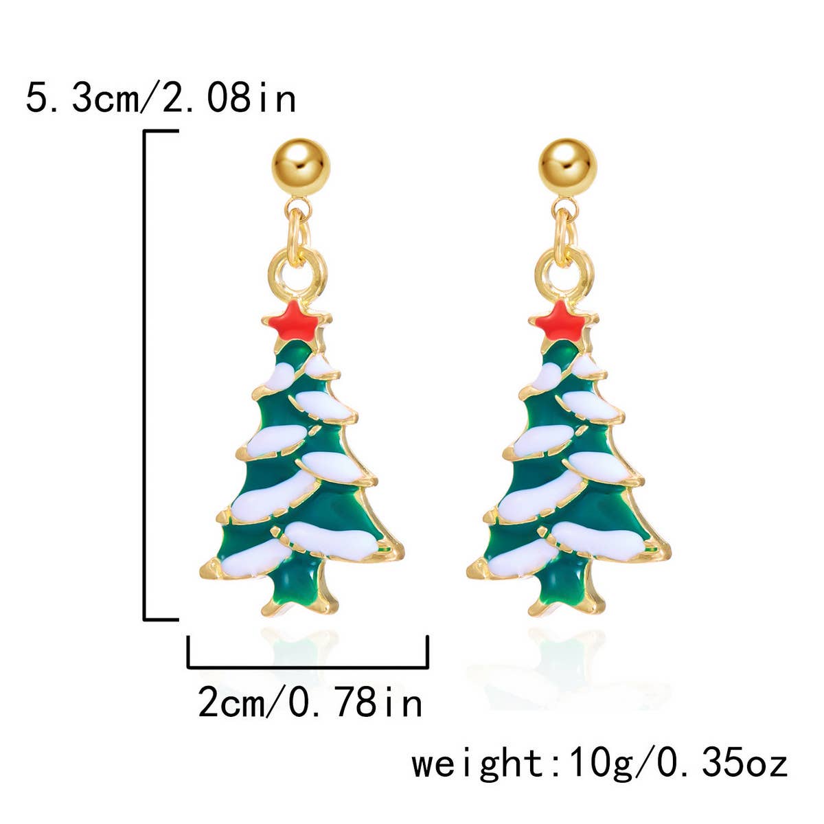 NEW CHRISTMAS BELL ASYMMETRICAL EARRINGS_CWAJE2388