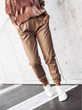 Temperament Simple Rope Waist Small Foot Pants
